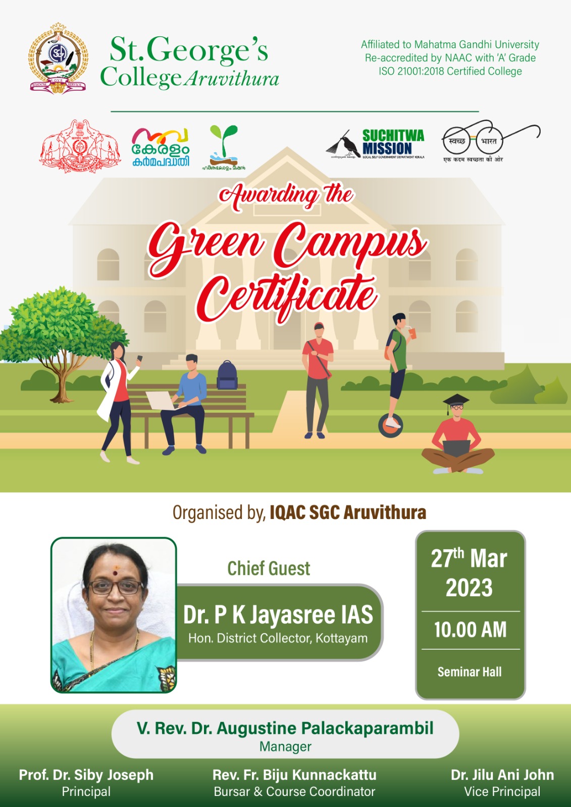 Green Campus Certificate awarding ceremony